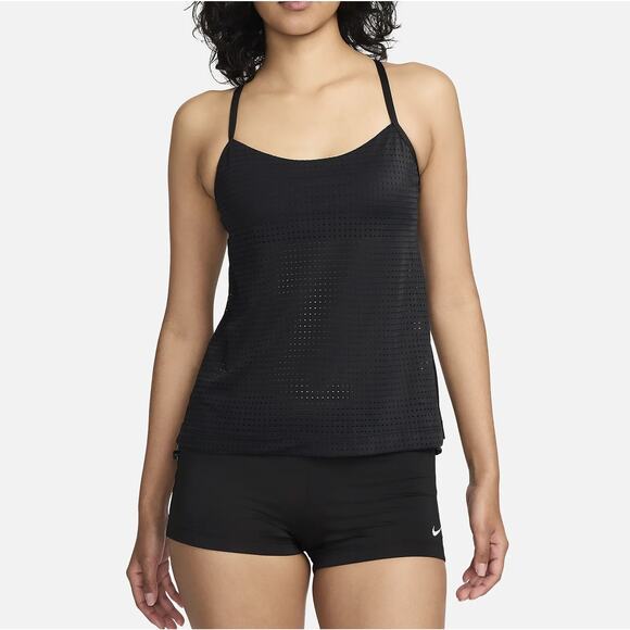 New ~ NIKE ESSENTIAL ~ Women's Layered Swim Tankini Top & Bottom Size Small - Picture 1 of 12